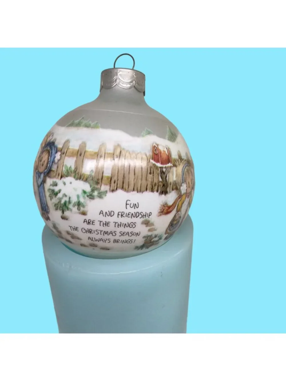 Hallmark Betsey Clark Ornament Glass Fun Friendship Christmas Season Brings 1989